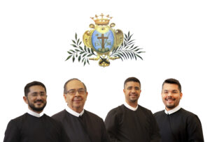 Da esq. para a dir.: Pe. Elisvaldo, Pe. Luiz Gonzaga, Pe. Genilson e Pe. Jadeilson Beserra.